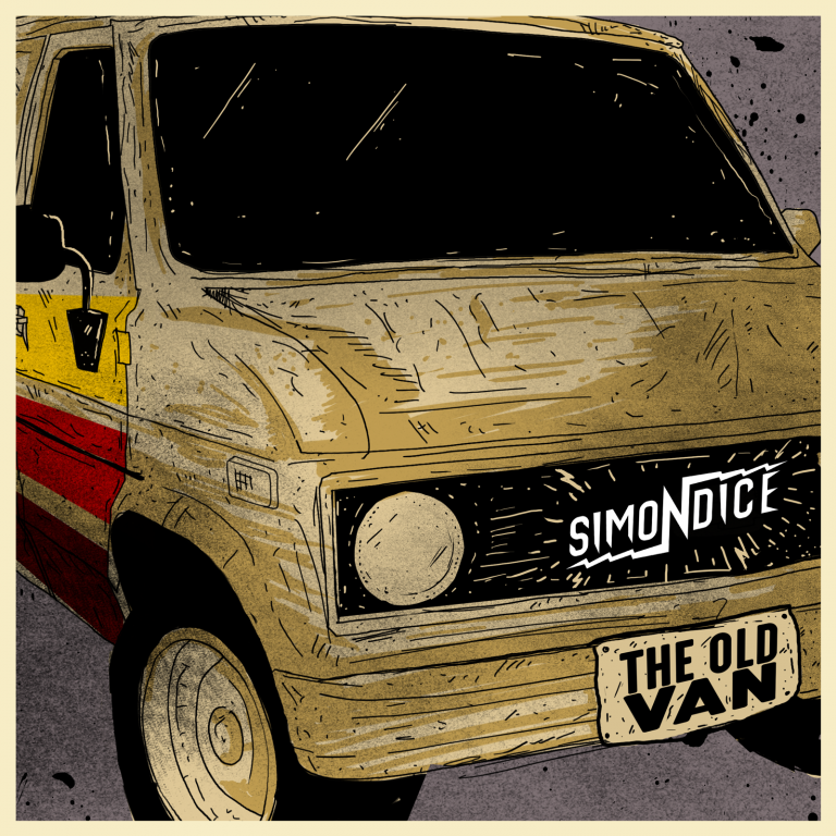 Simon Dice Rock: The Old Van EP disc Cover